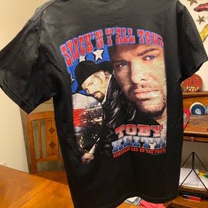 TOBY KEITH 2004 tour colorful tee shirt